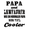 Papa und Lkwfahrer