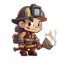 Fireman Cartoon style