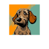 Dog in comic style