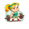 Fille de gym