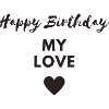Joyeux anniversaire mon amour