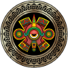 Aztec God Ollin ancient symbol