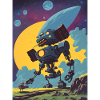 50s Cartoon - Crazy Robot - Sci-Fi