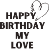 Joyeux anniversaire mon amour