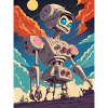 50s Cartoon - Crazy Robot - Sci-Fi