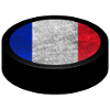 Team France Hockey Puck
