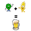 Barley and hops beer