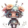 Charmante fille robot
