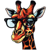 Cartoon Comic Giraffe Design
