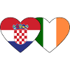 Croatia Ireland Flag Heart