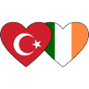 Turkey Ireland Flag Heart
