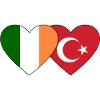 Ireland Turkey Flag Heart