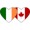 Ireland Canada Flag Heart