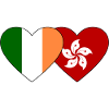 Ireland Hong Kong Flag Heart