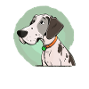 Dog in comic style