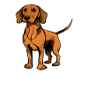 Dog in comic style