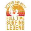 Retired biologist surfing legend