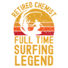 Retired chemist surfing legend