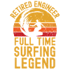 Retired engineer surfing legend