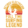 Retired electrician surfing legend
