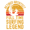 Retired architect surfing legend