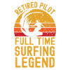 Retired pilot surfing legend