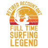 Retired accountant surfing legend