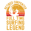 Retired carpenter surfing legend