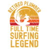 Retired plumber surfing legend
