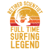 Retired scientist surfing legend