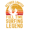 Retired lawyer surfing legend
