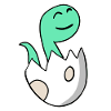 Dinosaur Egg Dino Baby Motif