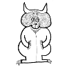 Bull in onesie