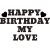 Joyeux anniversaire mon amour
