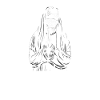 Techno Nonne mit Gebet