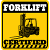 Certified forklift driver competence