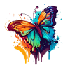 Bunter Schmetterling