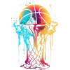 Basketball art hoop