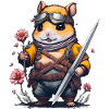 Ninja Hamster Blumenkampf