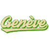 Genève Retro Script Lime