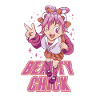 Rosa Haare Anime-Mädchen