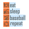 Eat Sleep Baseball Repeat