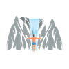 Man Under Waterfall - Natural Shower