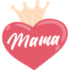 Mama Heart Crown