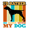 Allemand Pointer Chien Silhouette Rétro