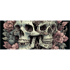 Skulls and flowers
