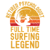 Retired psychologist surfing legend