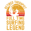 Retired therapist surfing legend