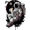 Astronaut on the moon