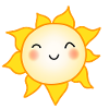 Doux soleil kawaii au tournesol
